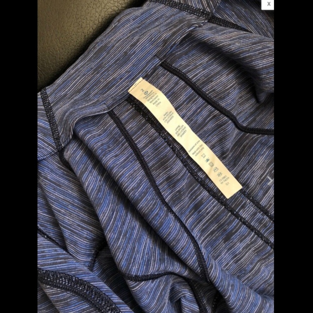 Lululemon Forme Define Jacket Space Stripe Cadet … - image 2